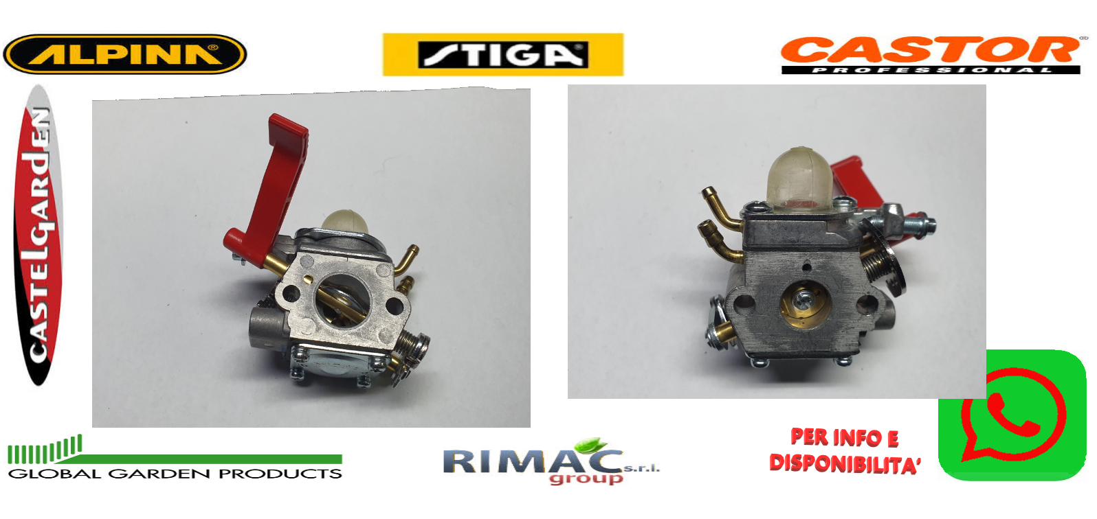 Carburatore Di Ricambio Per Motoseghe STI GA GGP Alpina Star 45/55 - Compatibile Con Walbro WYK-174