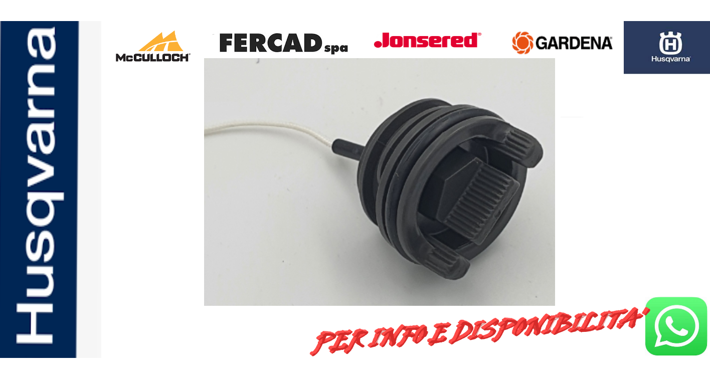 TAPPO OLIO HUSQVARNA 501765602 - - Biciclette Scooter